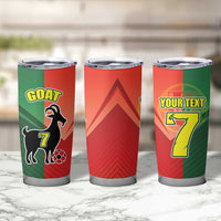Personalized Portugal 7 Goat Tumbler Cup Greatest Of All Time Sporty Style