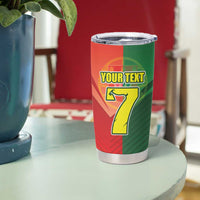 Personalized Portugal 7 Goat Tumbler Cup Greatest Of All Time Sporty Style