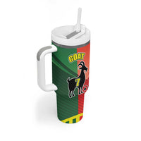 Personalized Portugal 7 Goat Tumbler With Handle Greatest Of All Time Sporty Style