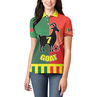 Personalized Portugal 7 Goat Women Polo Shirt Greatest Of All Time Sporty Style