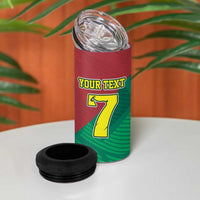 Personalized Portugal 7 Goat 4 in 1 Can Cooler Tumbler Greatest Of All Time Red Green Vintage