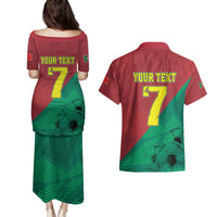 Personalized Portugal 7 Goat Couples Matching Puletasi and Hawaiian Shirt Greatest Of All Time Red Green Vintage