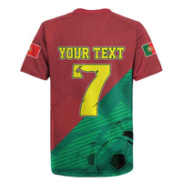 Personalized Portugal 7 Goat Rugby Jersey Greatest Of All Time Red Green Vintage