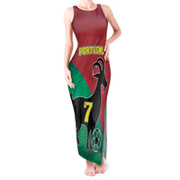 Personalized Portugal 7 Goat Tank Maxi Dress Greatest Of All Time Red Green Vintage