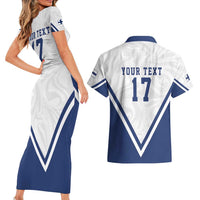 Custom Finland Ice Hockey We are Champions Couples Matching Short Sleeve Bodycon Dress and Hawaiian Shirt Sporty Style Come on Leijonat