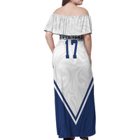 Custom Finland Ice Hockey We are Champions Family Matching Off Shoulder Maxi Dress and Hawaiian Shirt Sporty Style Come on Leijonat