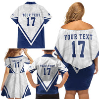 Custom Finland Ice Hockey We are Champions Family Matching Off Shoulder Short Dress and Hawaiian Shirt Sporty Style Come on Leijonat