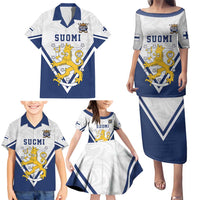 Custom Finland Ice Hockey We are Champions Family Matching Puletasi and Hawaiian Shirt Sporty Style Come on Leijonat