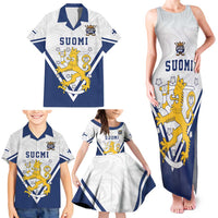 Custom Finland Ice Hockey We are Champions Family Matching Tank Maxi Dress and Hawaiian Shirt Sporty Style Come on Leijonat