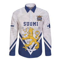 Custom Finland Ice Hockey We are Champions Long Sleeve Button Shirt Sporty Style Come on Leijonat