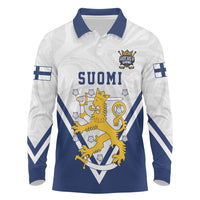 Custom Finland Ice Hockey We are Champions Long Sleeve Polo Shirt Sporty Style Come on Leijonat