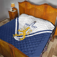 Custom Finland Ice Hockey We are Champions Quilt Sporty Style Come on Leijonat