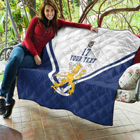 Custom Finland Ice Hockey We are Champions Quilt Sporty Style Come on Leijonat