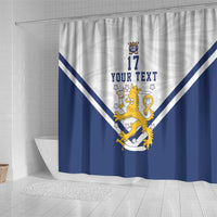 Custom Finland Ice Hockey We are Champions Shower Curtain Sporty Style Come on Leijonat