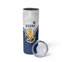 Custom Finland Ice Hockey We are Champions Skinny Tumbler Sporty Style Come on Leijonat