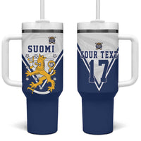 Custom Finland Ice Hockey We are Champions Tumbler With Handle Sporty Style Come on Leijonat