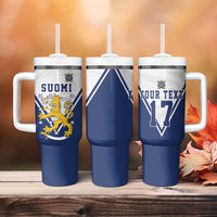 Custom Finland Ice Hockey We are Champions Tumbler With Handle Sporty Style Come on Leijonat