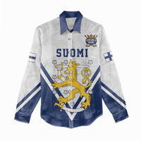 Custom Finland Ice Hockey We are Champions Women Casual Shirt Sporty Style Come on Leijonat