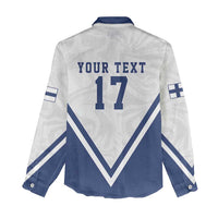 Custom Finland Ice Hockey We are Champions Women Casual Shirt Sporty Style Come on Leijonat