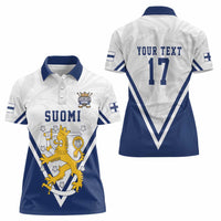 Custom Finland Ice Hockey We are Champions Women Polo Shirt Sporty Style Come on Leijonat