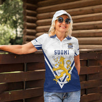 Custom Finland Ice Hockey We are Champions Women Polo Shirt Sporty Style Come on Leijonat
