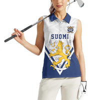 Custom Finland Ice Hockey We are Champions Women Sleeveless Polo Shirt Sporty Style Come on Leijonat