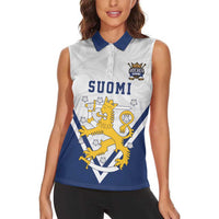 Custom Finland Ice Hockey We are Champions Women Sleeveless Polo Shirt Sporty Style Come on Leijonat