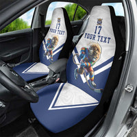 Custom Finland Ice Hockey Lion Mascot Car Seat Cover Sporty Style Come on Leijonat
