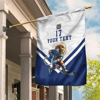 Custom Finland Ice Hockey Lion Mascot Garden Flag Sporty Style Come on Leijonat