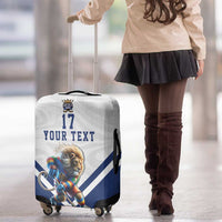 Custom Finland Ice Hockey Lion Mascot Luggage Cover Sporty Style Come on Leijonat
