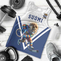 Custom Finland Ice Hockey Lion Mascot Men Tank Top Sporty Style Come on Leijonat