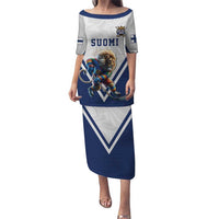 Custom Finland Ice Hockey Lion Mascot Puletasi Sporty Style Come on Leijonat