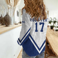 Custom Finland Ice Hockey Lion Mascot Women Casual Shirt Sporty Style Come on Leijonat