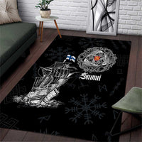 Finland Vikings Culture Area Rug Suomi Viking Ships