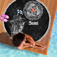 Finland Vikings Culture Beach Blanket Suomi Viking Ships