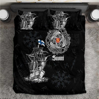 Finland Vikings Culture Bedding Set Suomi Viking Ships