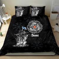 Finland Vikings Culture Bedding Set Suomi Viking Ships