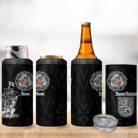Finland Vikings Culture 4 in 1 Can Cooler Tumbler Suomi Viking Ships