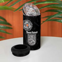 Finland Vikings Culture 4 in 1 Can Cooler Tumbler Suomi Viking Ships