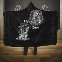 Finland Vikings Culture Hooded Blanket Suomi Viking Ships