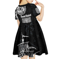 Finland Vikings Culture Kid Short Sleeve Dress Suomi Viking Ships