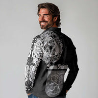 Finland Vikings Culture Long Sleeve Polo Shirt Suomi Viking Ships