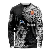 Finland Vikings Culture Long Sleeve Shirt Suomi Viking Ships