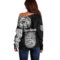 Finland Vikings Culture Off Shoulder Sweater Suomi Viking Ships