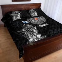 Finland Vikings Culture Quilt Bed Set Suomi Viking Ships