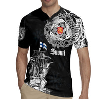 Finland Vikings Culture Rugby Jersey Suomi Viking Ships