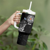 Finland Vikings Culture Tumbler With Handle Suomi Viking Ships