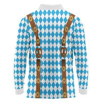 Germany Oktoberfest Long Sleeve Polo Shirt Lederhosen Costume