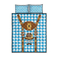 Germany Oktoberfest Quilt Bed Set Lederhosen Costume