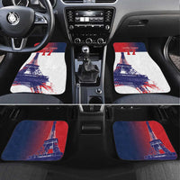 Custom France Basketball Car Mats Eiffel Tower Sporty Style